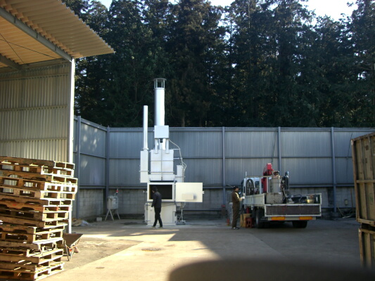 L＋WIDE型SP仕様　ミヤビ焼却炉納品事例　栃木県下都賀郡　食品加工業